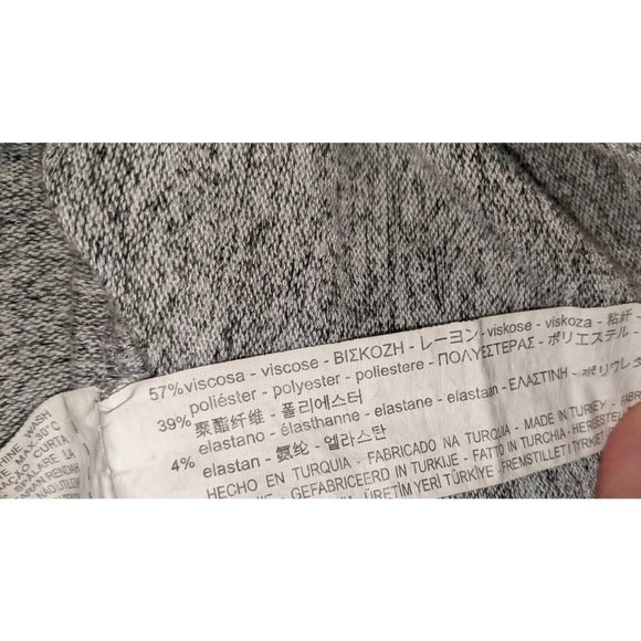 Zara Trafaluc Gray Marl Bell Sleeve Sweater Top Sz S - Picture 7 of 11
